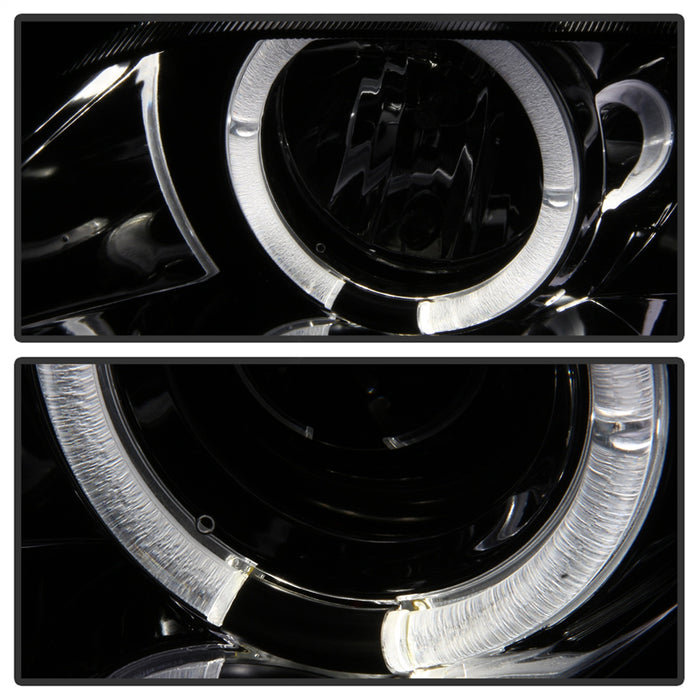 Spyder Auto 5009104 Halo Projector Headlights; Uses T10 LED Ultra White LED Bulb; Pair; Smoke; - Truck Part Superstore