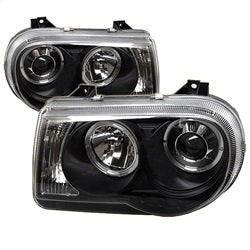 Spyder Auto 5009135 Halo LED Projector Headlights; Bulbs Included; Pair; Black; - Truck Part Superstore