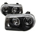 Spyder Auto 5009135 Halo LED Projector Headlights; Bulbs Included; Pair; Black; - Truck Part Superstore