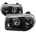Spyder Auto 5009135 Halo LED Projector Headlights; Bulbs Included; Pair; Black; - Truck Part Superstore