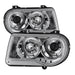 Spyder Auto 5009142 Halo LED Projector Headlights; Bulbs Included; Pair; Chrome; - Truck Part Superstore