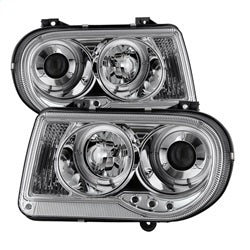 Spyder Auto 5009142 Halo LED Projector Headlights; Bulbs Included; Pair; Chrome; - Truck Part Superstore