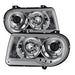 Spyder Auto 5009142 Halo LED Projector Headlights; Bulbs Included; Pair; Chrome; - Truck Part Superstore