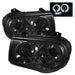 Spyder Auto 5009159 Halo LED Projector Headlights; Uses T10 LED Ultra White LED Bulb; Pair; Smoke; - Truck Part Superstore