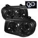 Spyder Auto 5009159 Halo LED Projector Headlights; Uses T10 LED Ultra White LED Bulb; Pair; Smoke; - Truck Part Superstore