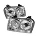 Spyder Auto 5009197 Halo LED Projector Headlights; Bulbs Included; Pair; Chrome; - Truck Part Superstore