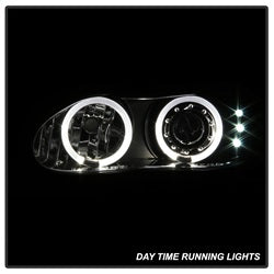 Spyder Auto 5009234 Halo LED Projector Headlights; Bulbs Included; Pair; Black; - Truck Part Superstore