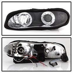 Spyder Auto 5009234 Halo LED Projector Headlights; Bulbs Included; Pair; Black; - Truck Part Superstore
