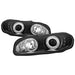Spyder Auto 5009234 Halo LED Projector Headlights; Bulbs Included; Pair; Black; - Truck Part Superstore