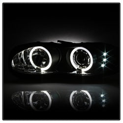 Spyder Auto 5009234 Halo LED Projector Headlights; Bulbs Included; Pair; Black; - Truck Part Superstore