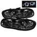 Spyder Auto 5009258 Halo LED Projector Headlights; Uses T10 LED Ultra White LED Bulb; Pair; Smoke; - Truck Part Superstore