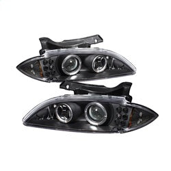 Spyder Auto 5009265 Halo Projector Headlights; Bulbs Included; Pair; Black; - Truck Part Superstore