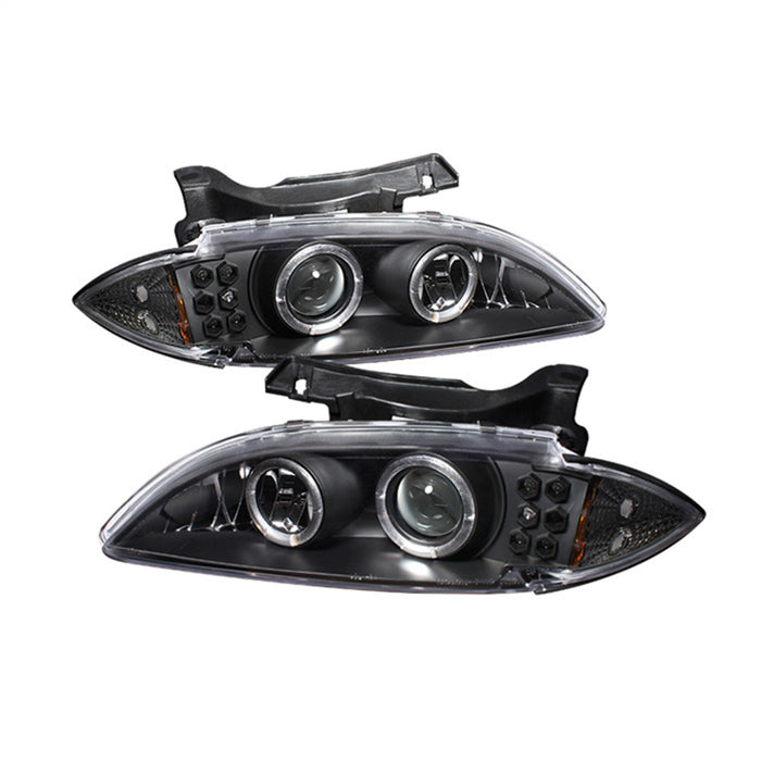 Spyder Auto 5009265 Halo Projector Headlights; Bulbs Included; Pair; Black; - Truck Part Superstore