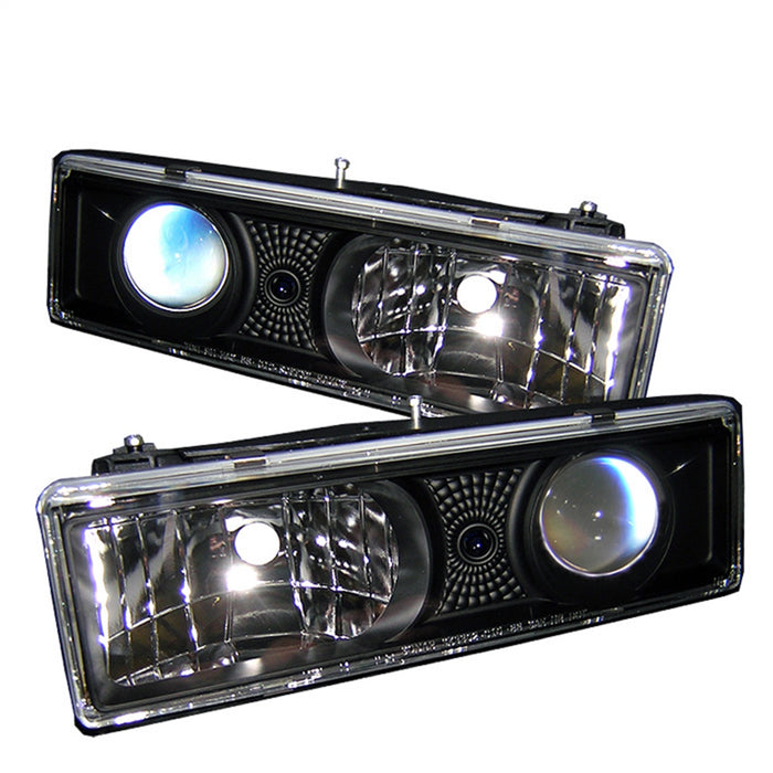 Spyder Auto 5009289 Projector Headlights; Bulbs Included; Pair; Black; - Truck Part Superstore