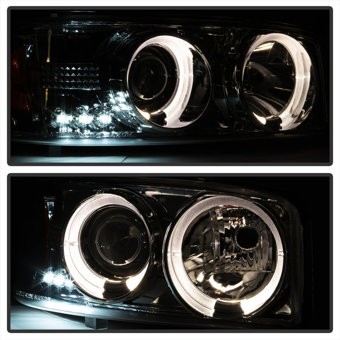 Spyder Auto 5009371 Projector Headlights; Uses T10 LED Ultra White LED Bulb; Pair; Smoke; - Truck Part Superstore