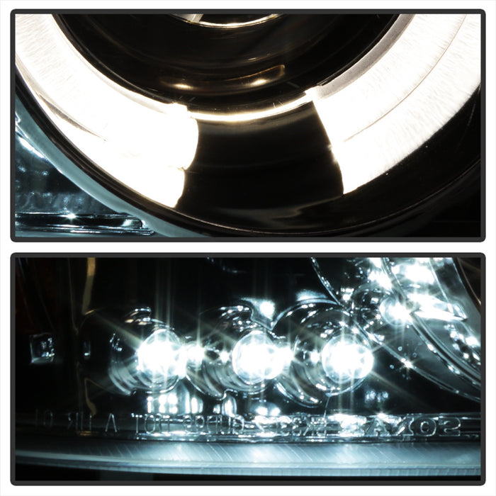 Spyder Auto 5009371 Projector Headlights; Uses T10 LED Ultra White LED Bulb; Pair; Smoke; - Truck Part Superstore