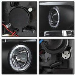 Spyder Auto 5009494 Halo LED Projector Headlights; Bulbs Included; Pair; Black; - Truck Part Superstore