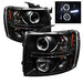 Spyder Auto 5009494 Halo LED Projector Headlights; Bulbs Included; Pair; Black; - Truck Part Superstore
