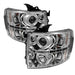 Spyder Auto 5009500 Halo LED Projector Headlights; Bulbs Included; Pair; Chrome; - Truck Part Superstore