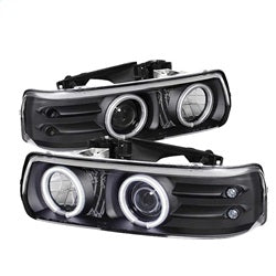 Spyder Auto 5009579 CCFL LED Projector Headlights; Bulbs Included; Pair; Black; - Truck Part Superstore
