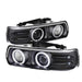 Spyder Auto 5009579 CCFL LED Projector Headlights; Bulbs Included; Pair; Black; - Truck Part Superstore