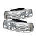 Spyder Auto 5009609 Halo LED Projector Headlights; Bulbs Included; Pair; Chrome; - Truck Part Superstore