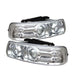 Spyder Auto 5009609 Halo LED Projector Headlights; Bulbs Included; Pair; Chrome; - Truck Part Superstore