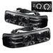 Spyder Auto 5009616 Halo LED Projector Headlights; Uses T10 LED Ultra White LED Bulb; Pair; Smoke; - Truck Part Superstore