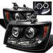 Spyder Auto 5009647 Halo Projector Headlights; Bulbs Included; Pair; Black; - Truck Part Superstore