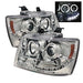 Spyder Auto 5009654 Halo Projector Headlights; Bulbs Included; Pair; Chrome; - Truck Part Superstore