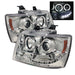 Spyder Auto 5009654 Halo Projector Headlights; Bulbs Included; Pair; Chrome; - Truck Part Superstore