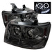 Spyder Auto 5009661 Halo Projector Headlights; Uses T10 LED Ultra White LED Bulb; Pair; Smoke; - Truck Part Superstore