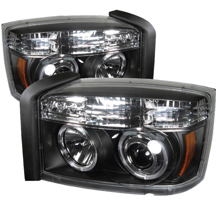 Spyder Auto 5009760 Halo LED Projector Headlights; Bulbs Included; Pair; Black; - Truck Part Superstore
