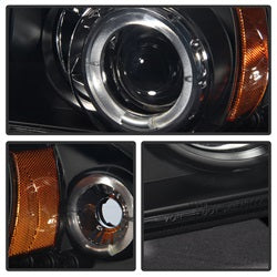 Spyder Auto 5009784 Halo Projector Headlights; 1 pc.; Bulbs Included; Pair; Black; - Truck Part Superstore