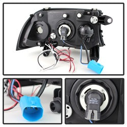 Spyder Auto 5009784 Halo Projector Headlights; 1 pc.; Bulbs Included; Pair; Black; - Truck Part Superstore