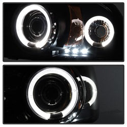 Spyder Auto 5009784 Halo Projector Headlights; 1 pc.; Bulbs Included; Pair; Black; - Truck Part Superstore