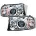 Spyder Auto 5009791 Halo Projector Headlights; 1 pc.; Bulbs Included; Pair; Chrome; - Truck Part Superstore
