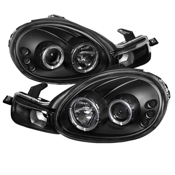 Spyder Auto 5009906 Halo LED Projector Headlights; Bulbs Included; Pair; Black; - Truck Part Superstore