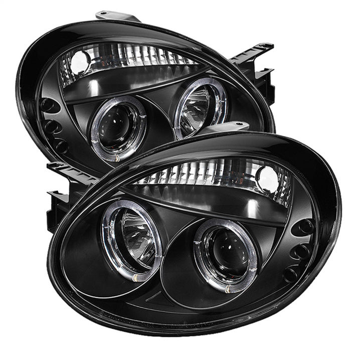 Spyder Auto 5009920 Halo LED Projector Headlights; Bulbs Included; Pair; Black; - Truck Part Superstore