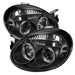 Spyder Auto 5009920 Halo LED Projector Headlights; Bulbs Included; Pair; Black; - Truck Part Superstore