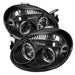 Spyder Auto 5009920 Halo LED Projector Headlights; Bulbs Included; Pair; Black; - Truck Part Superstore