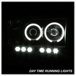 Spyder Auto 5009951 CCFL LED Projector Headlights; Bulbs Included; Pair; Black; - Truck Part Superstore