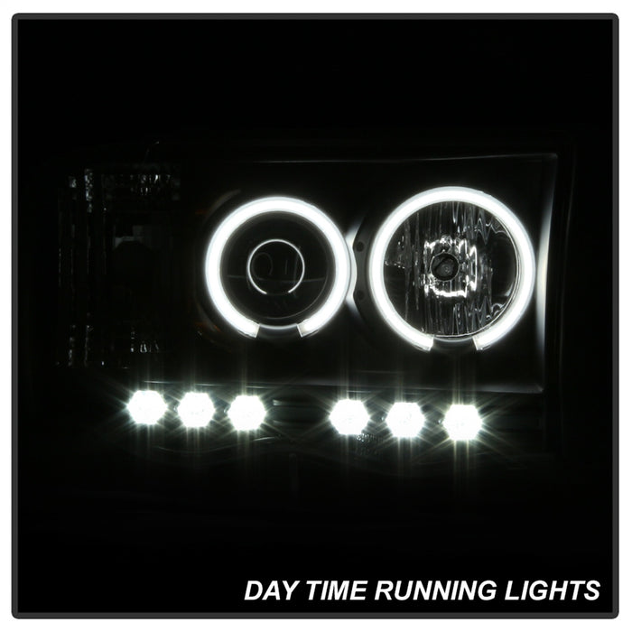 Spyder Auto 5009951 CCFL LED Projector Headlights; Bulbs Included; Pair; Black; - Truck Part Superstore