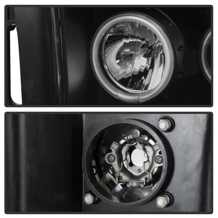 Spyder Auto 5009951 CCFL LED Projector Headlights; Bulbs Included; Pair; Black; - Truck Part Superstore