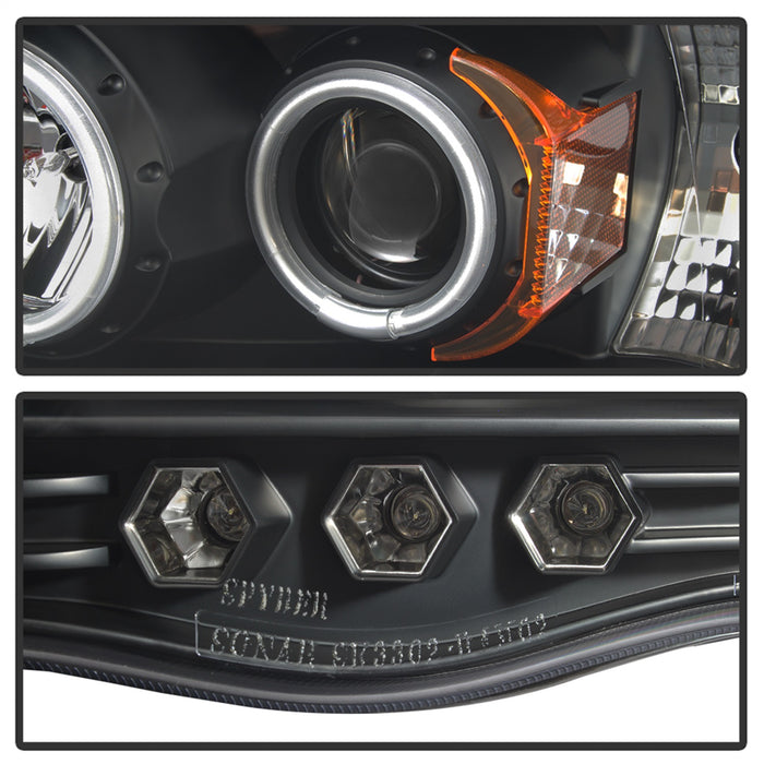 Spyder Auto 5009951 CCFL LED Projector Headlights; Bulbs Included; Pair; Black; - Truck Part Superstore