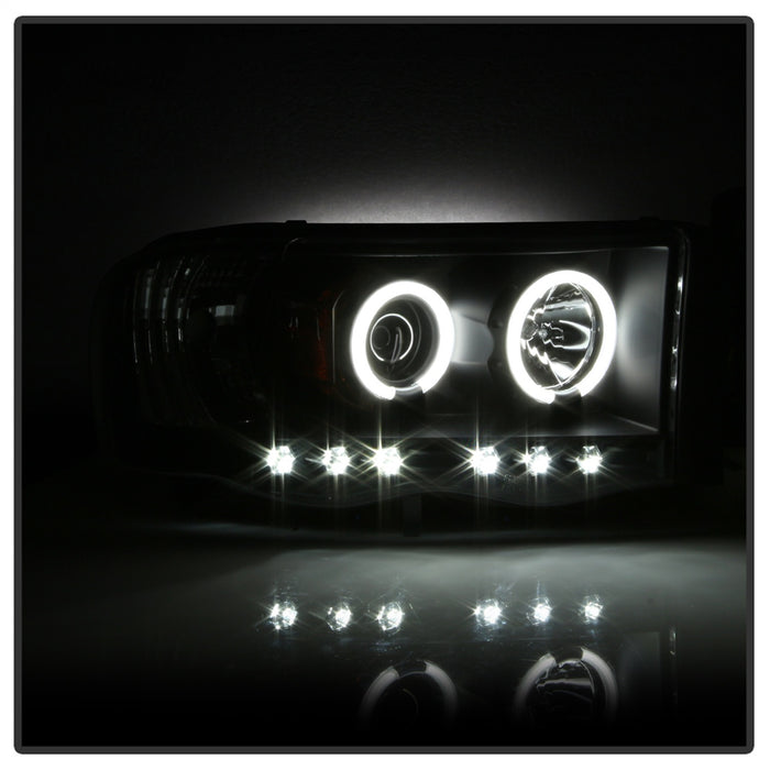 Spyder Auto 5009951 CCFL LED Projector Headlights; Bulbs Included; Pair; Black; - Truck Part Superstore