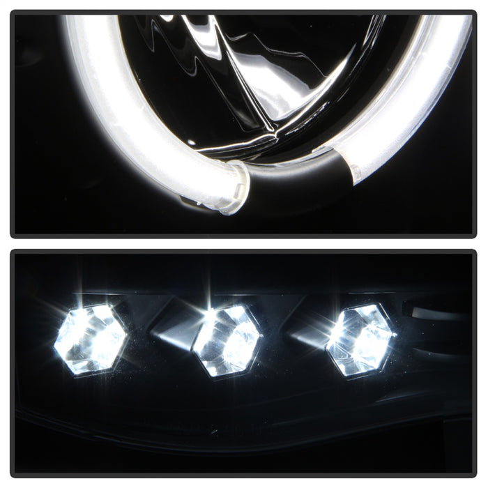 Spyder Auto 5009951 CCFL LED Projector Headlights; Bulbs Included; Pair; Black; - Truck Part Superstore