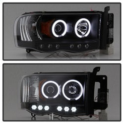 Spyder Auto 5009951 CCFL LED Projector Headlights; Bulbs Included; Pair; Black; - Truck Part Superstore