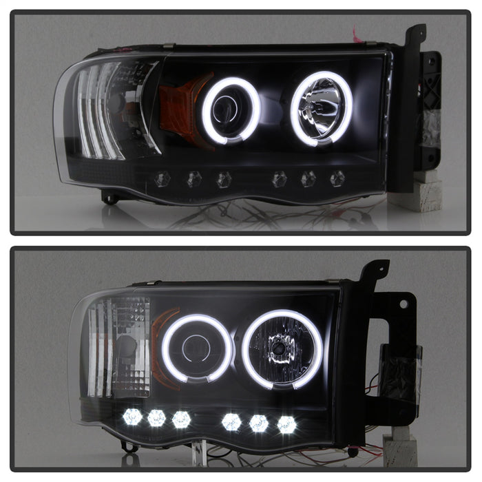 Spyder Auto 5009951 CCFL LED Projector Headlights; Bulbs Included; Pair; Black; - Truck Part Superstore