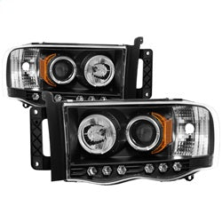 Spyder Auto 5009975 Halo LED Projector Headlights; Bulbs Included; Pair; Black; - Truck Part Superstore